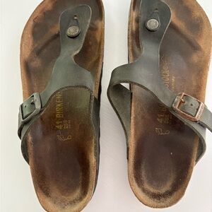 Birkenstock Black Sandals - well worn, size 41